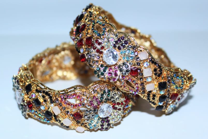 Enchanted Garden Polki Bangles